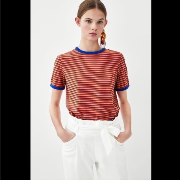 Zara White Paper Bag Pants - Picture 2 of 4